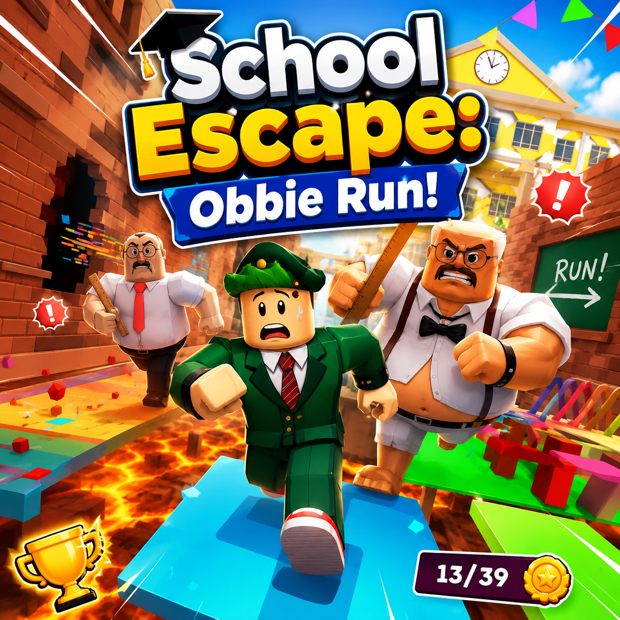 School Escape Obbie Run